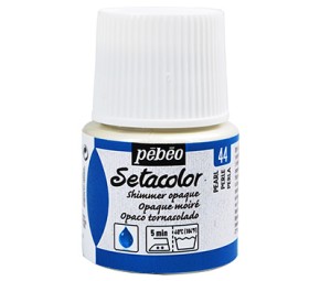 Barva na textil Setacolor 45 ml – 44 perleťově bílá lesklá