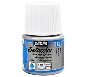 Barva na textil Setacolor 45 ml – 60 stříbrná lesklá