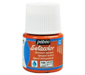 Barva na textil Setacolor 45 ml – 63 cihlově oranžová lesklá