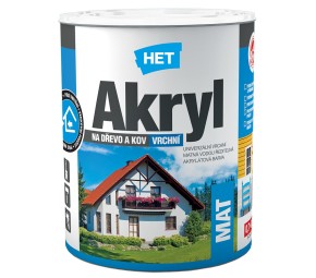 HET Akryl Mat 0111 šedá 0,7kg