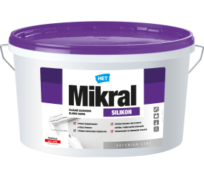 Het Mikral Fasádní silikonová barva - Bílá 15kg