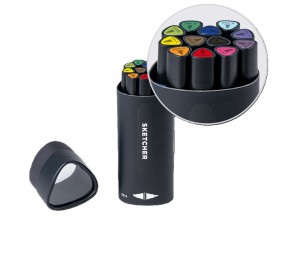 Molotow oboustranné fixy Sketcher Main Kit 1 (12 ks)