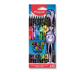 Trojhranné pastelky Maped Color'Peps Monster 12ks